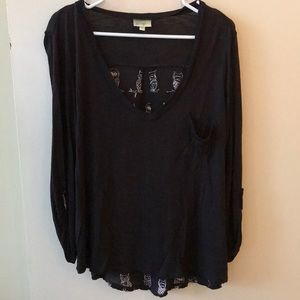 Anthropologie Owl Top